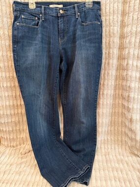 Levis 505 Straight Leg Dark Blue Women’s Jeans
